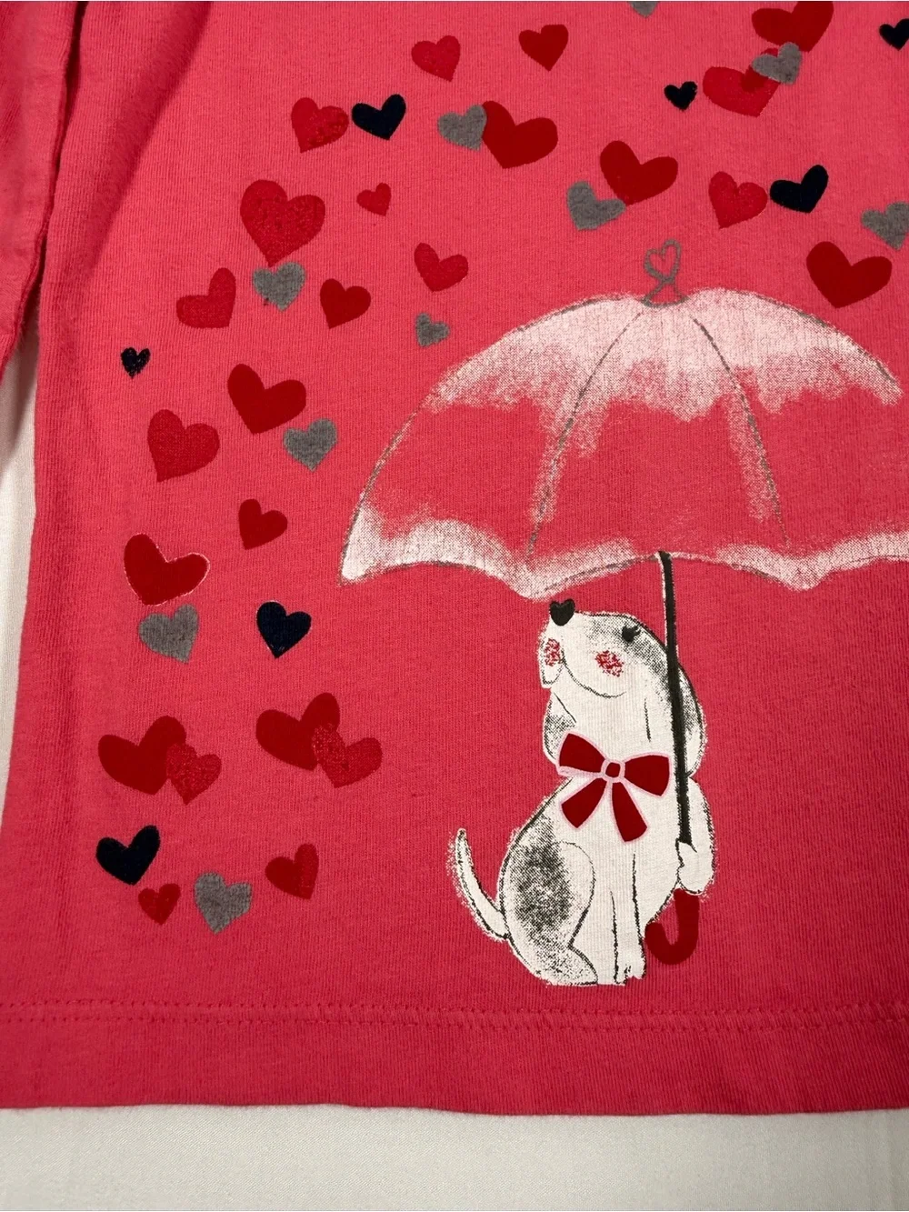 GYMBOREE Girl Valentine Puppy Love Hearts Tee 4 Sweetheart Valentine Cottagecore